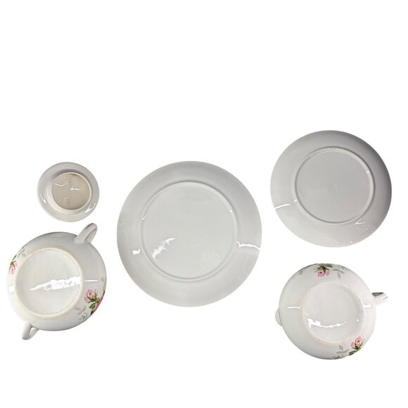 Royal Wilton Sugar Bowl & Creamer Set With 22K Gold Trim - Picture 7 of 11